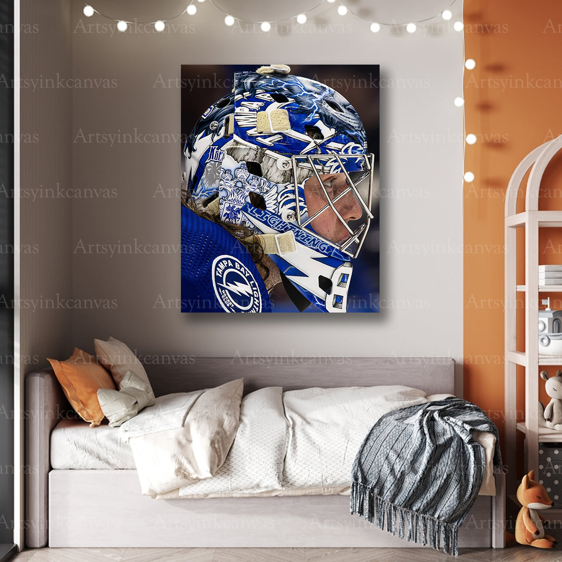 Premium Andrei Vasilevskiy Lightning goalie canvas print
