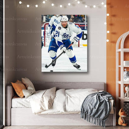 Premium Brayden Point Tampa Bay Lightning canvas print