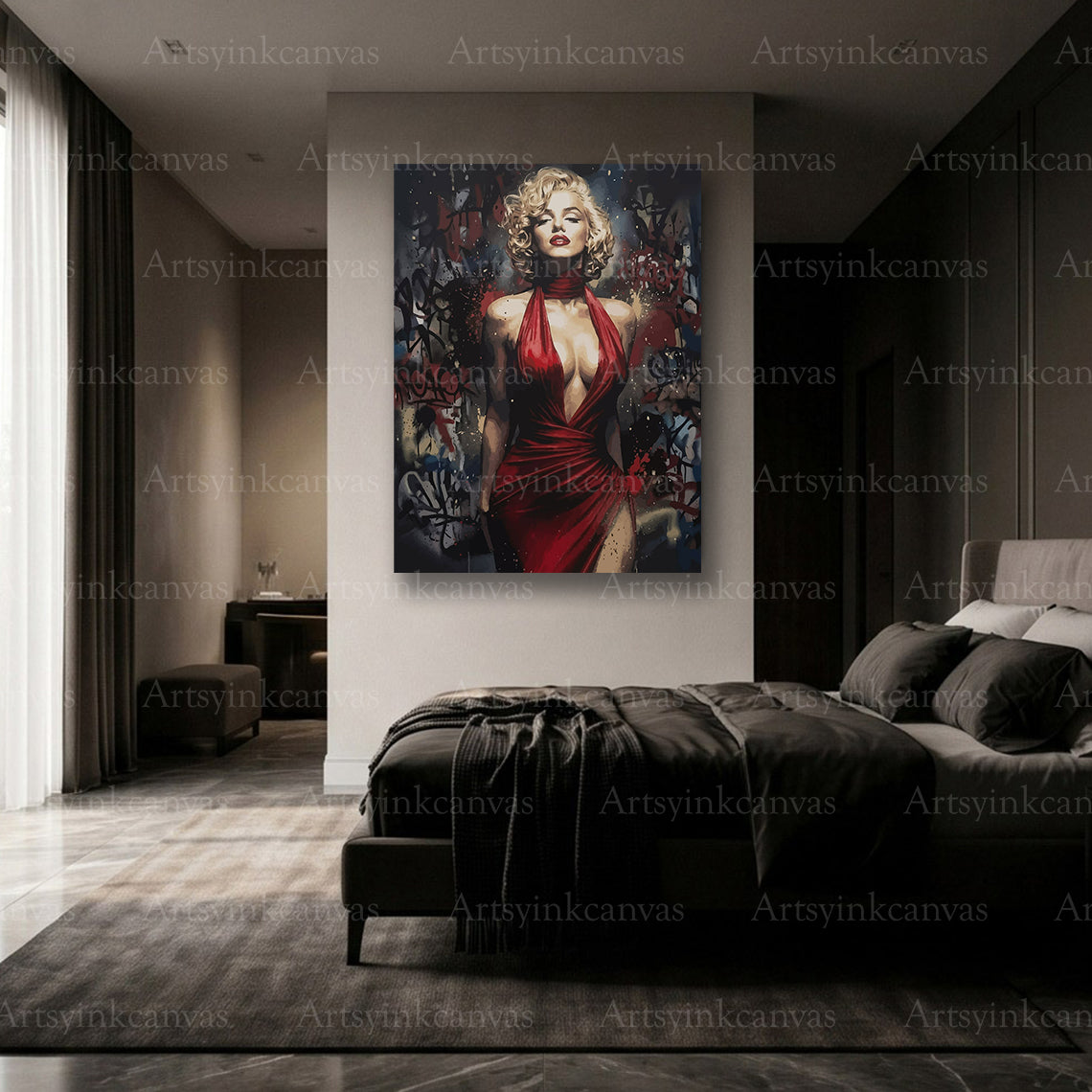 Premium Marilyn Monroe modern canvas print