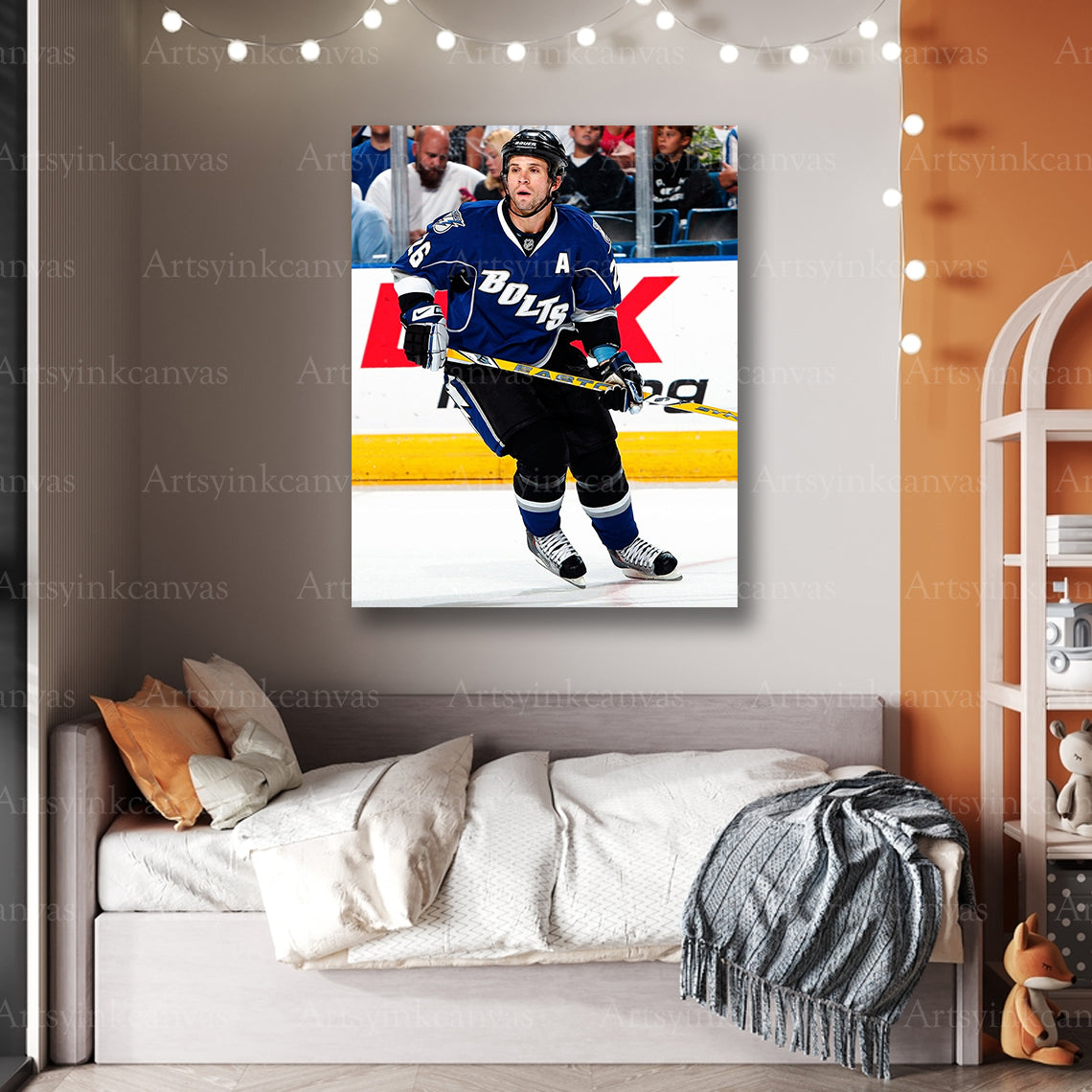 Premium Martin St Louis skating canvas print