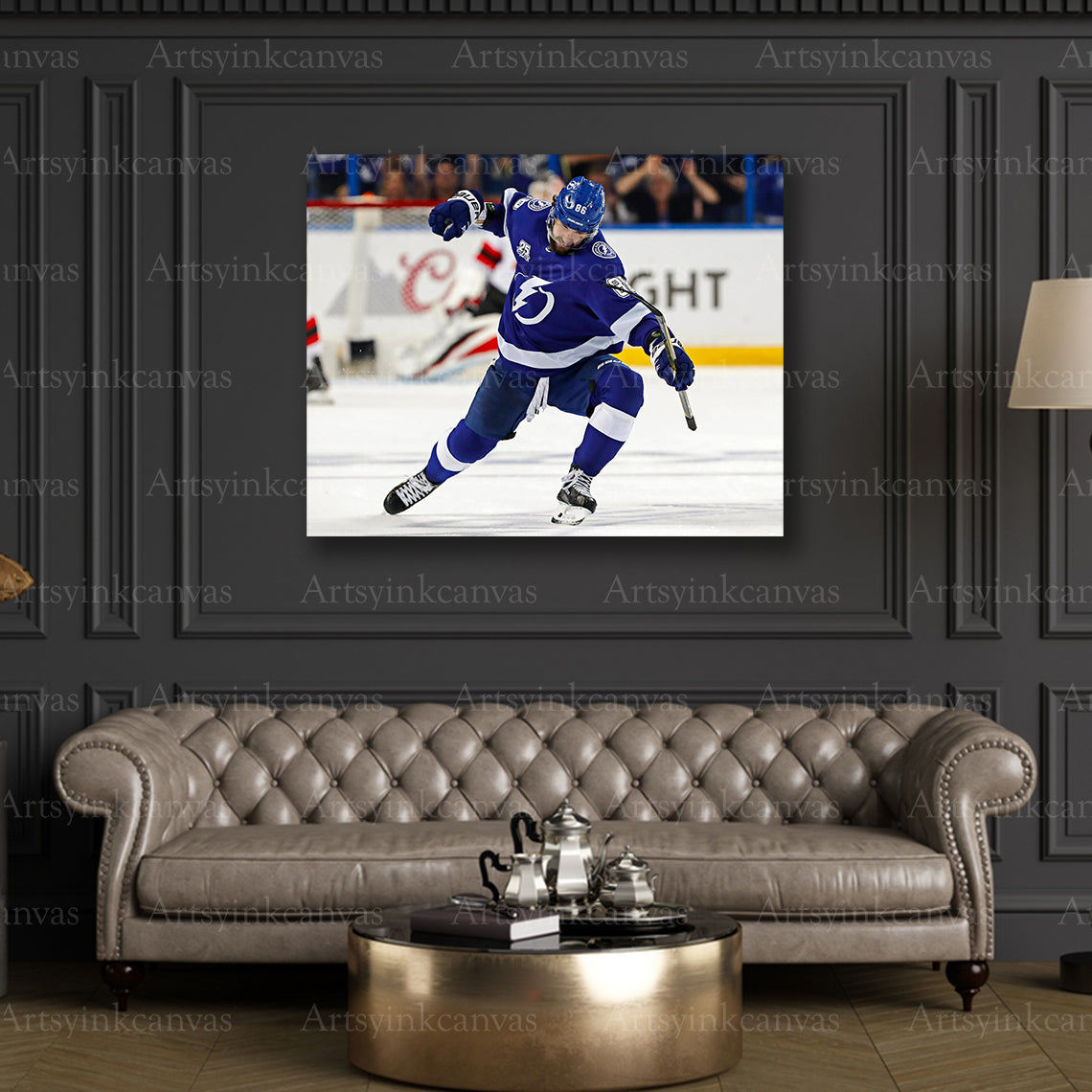 Premium Nikita Kucherov Lightning hockey canvas print