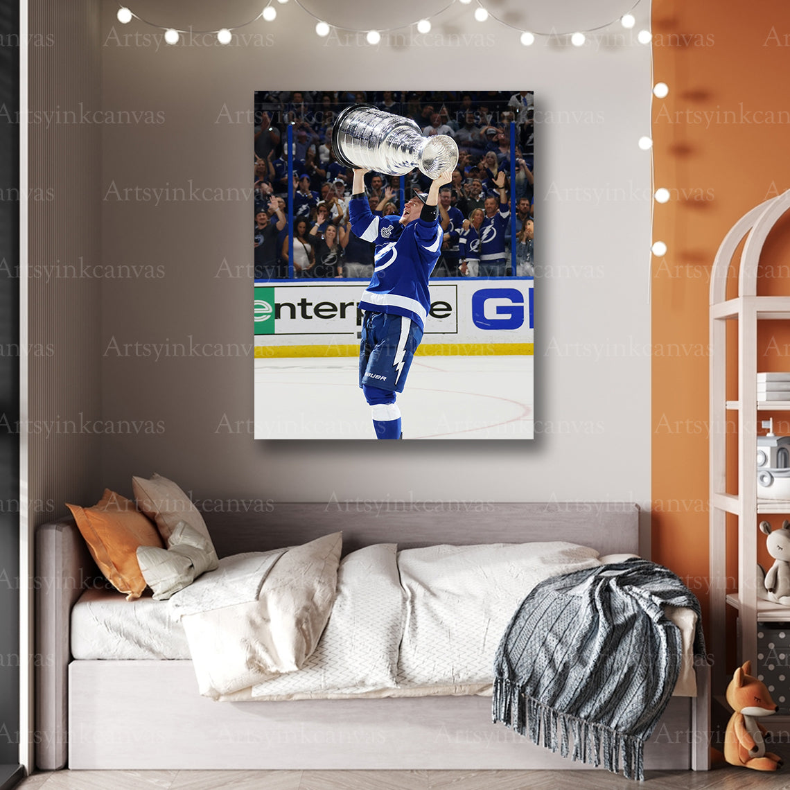 Premium Ondrej Palat Lightning championship canvas print