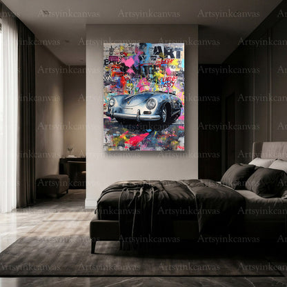 Premium Porsche Speedster canvas wall decor