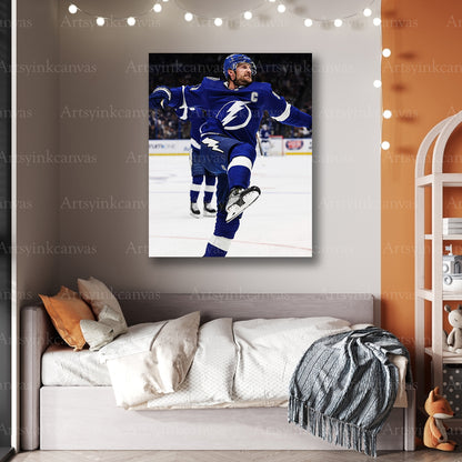Premium Steve Stamkos Lightning playoff canvas print