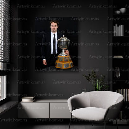 Quinn Hughes Norris Trophy hockey wall decor