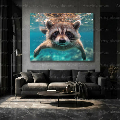 Creative animal underwater wall art