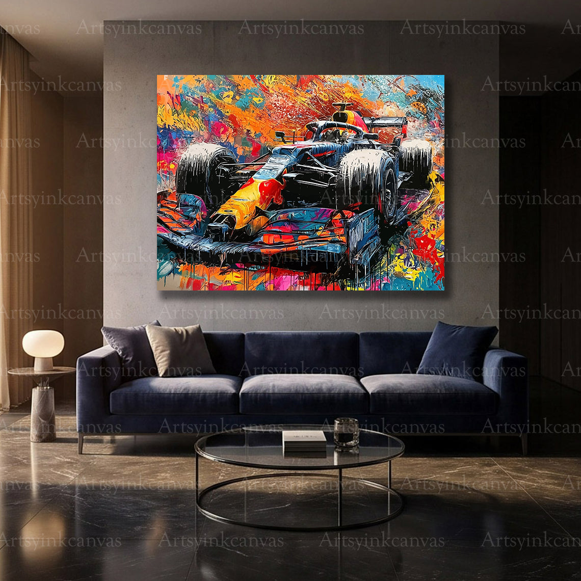 Red Bull F1 aerodynamic racing wall decor