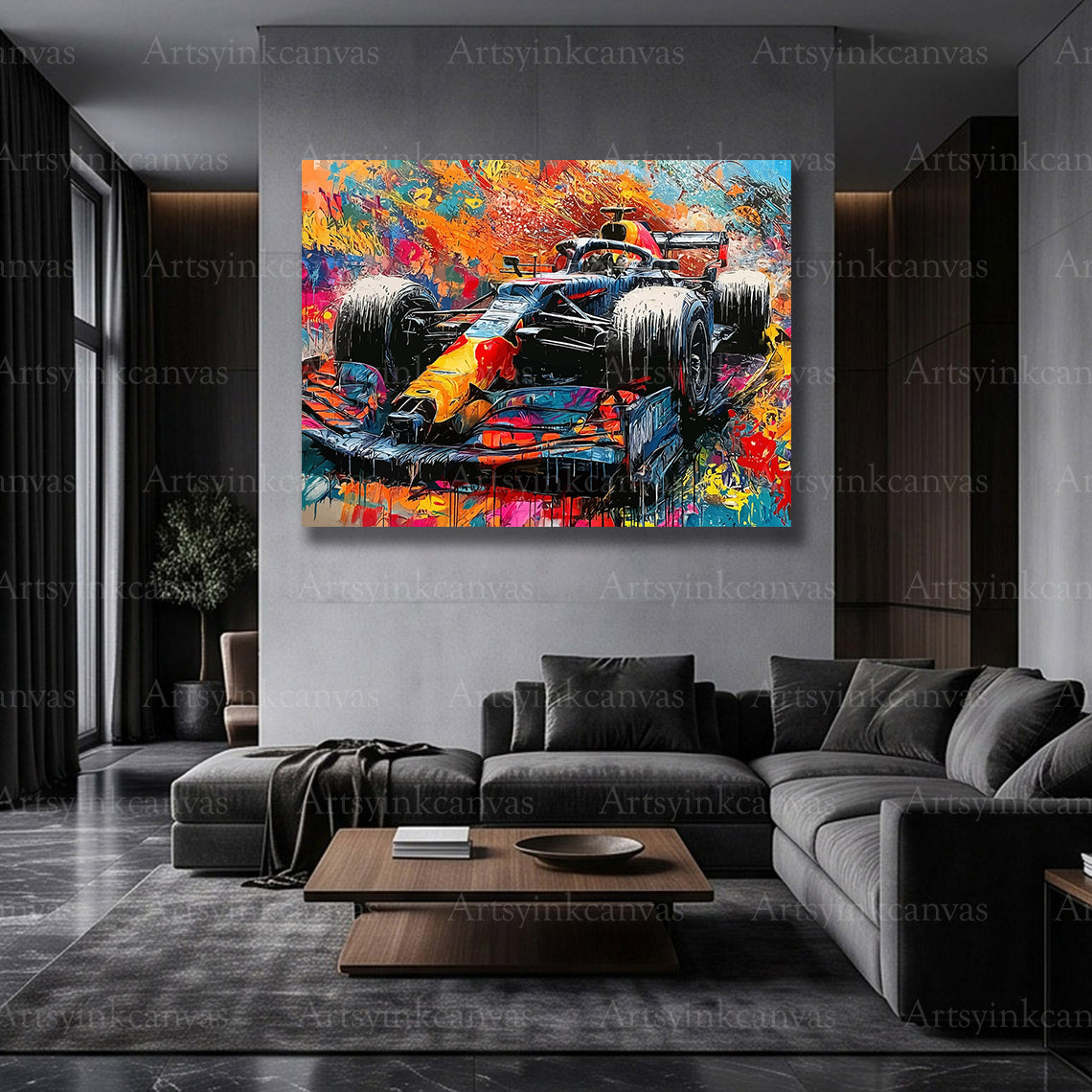 Red Bull Formula 1 race car artwork