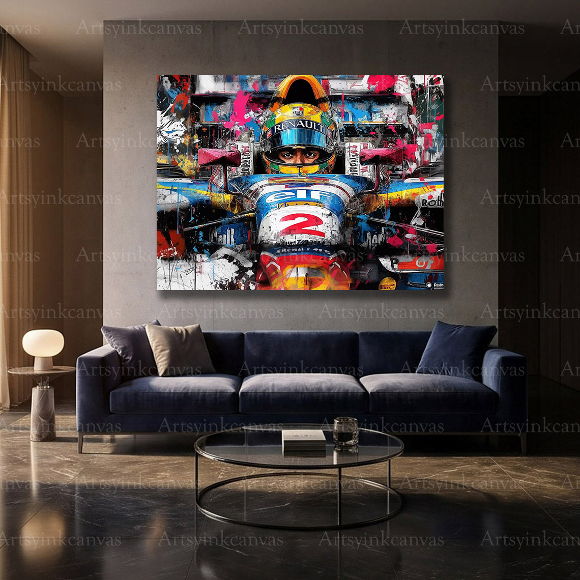 Renault Formula 1 motorsport street art wall decor