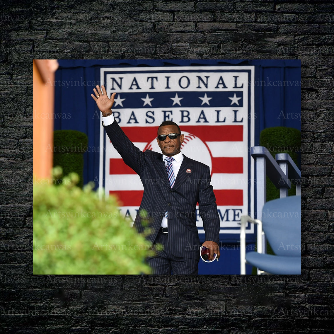 Rickey Henderson Hall of Fame Athletics Yankees Canvas Wall Art