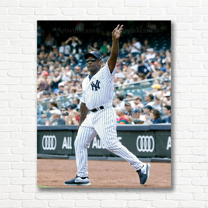 Rickey Henderson Athletics fan celebration canvas print