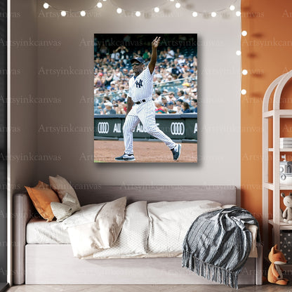 Premium Rickey Henderson Athletics canvas art