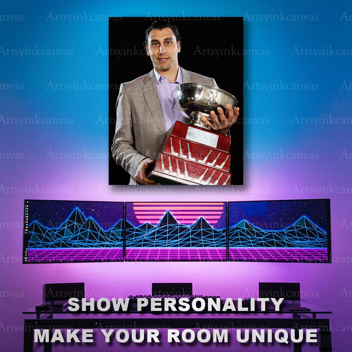 Roberto Luongo NHL award hockey artwork
