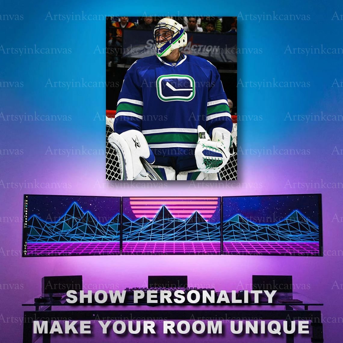 Roberto Luongo NHL goaltender artwork