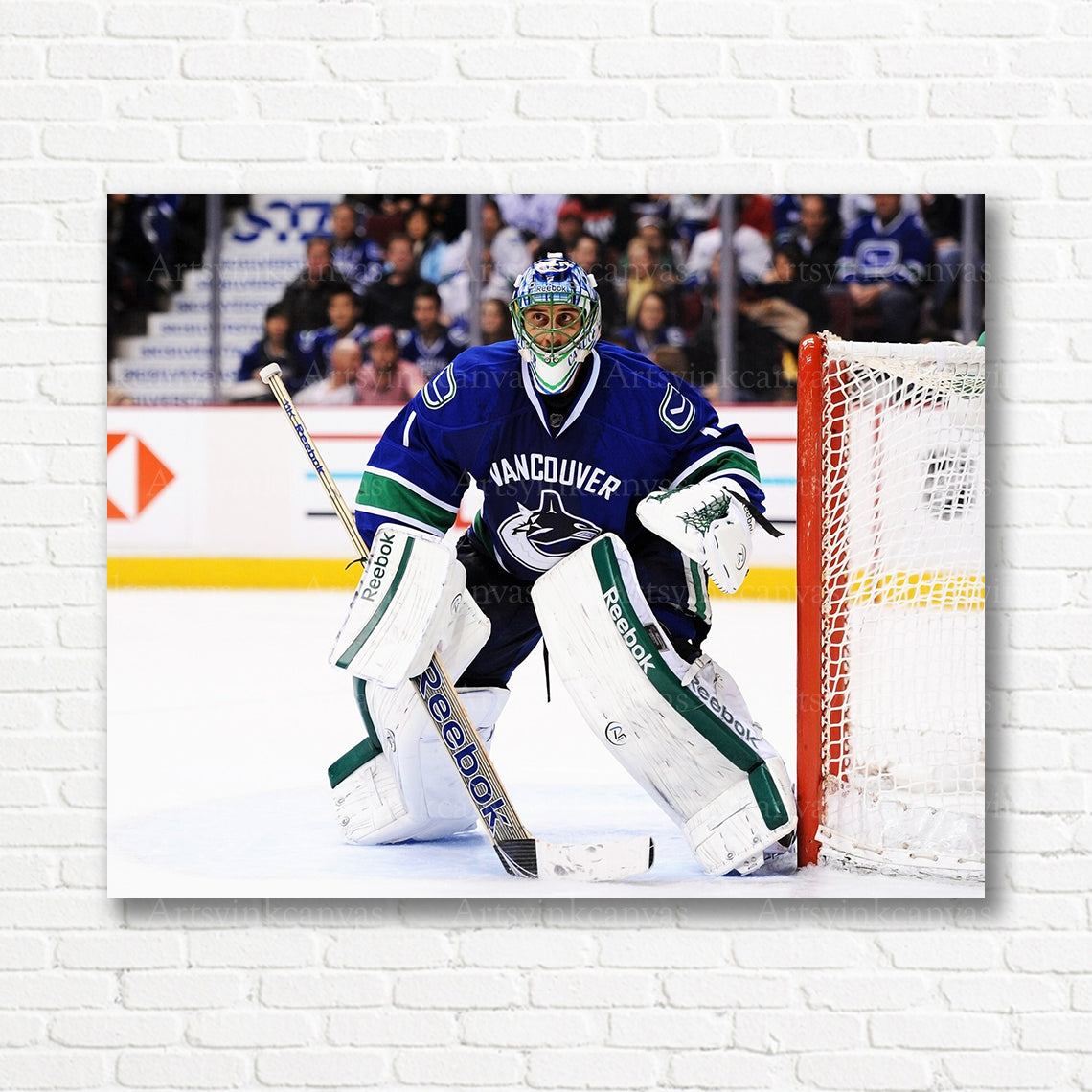 Roberto Luongo Vancouver Canucks goalie canvas print