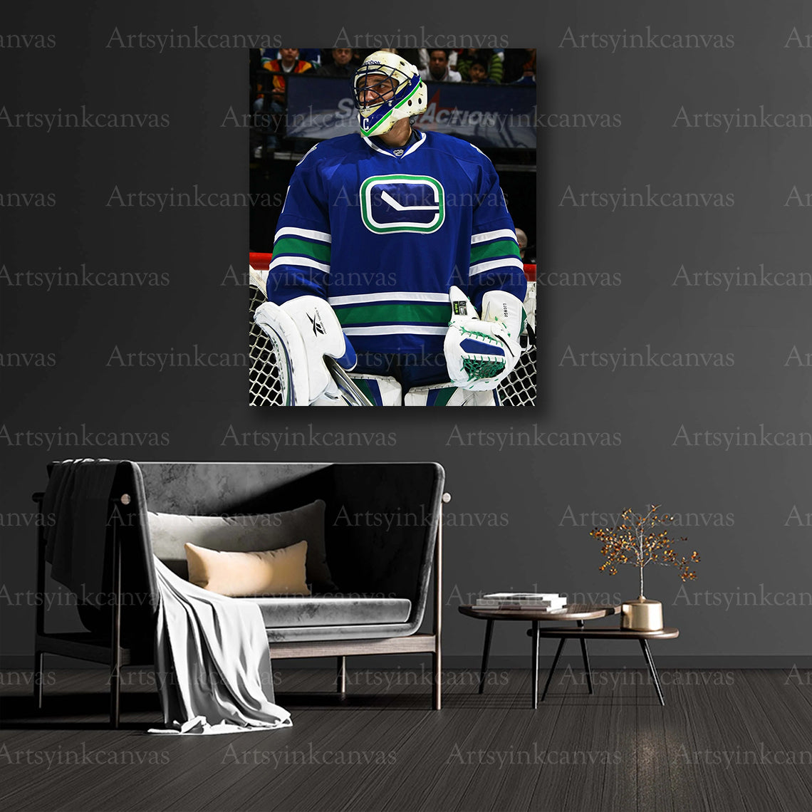Roberto Luongo goalie collector canvas art