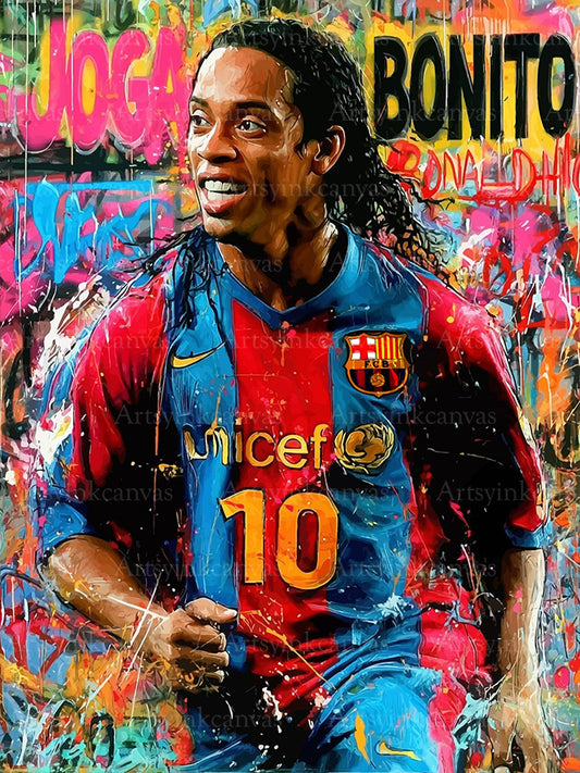 Ronaldinho canvas wall art