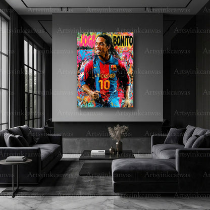 Ronaldinho football artwork
