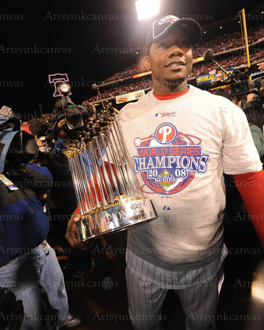 Ryan Howard 2008 World Series Champion canvas wall art