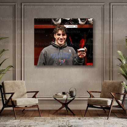 Ryan Leonard collector hockey canvas art