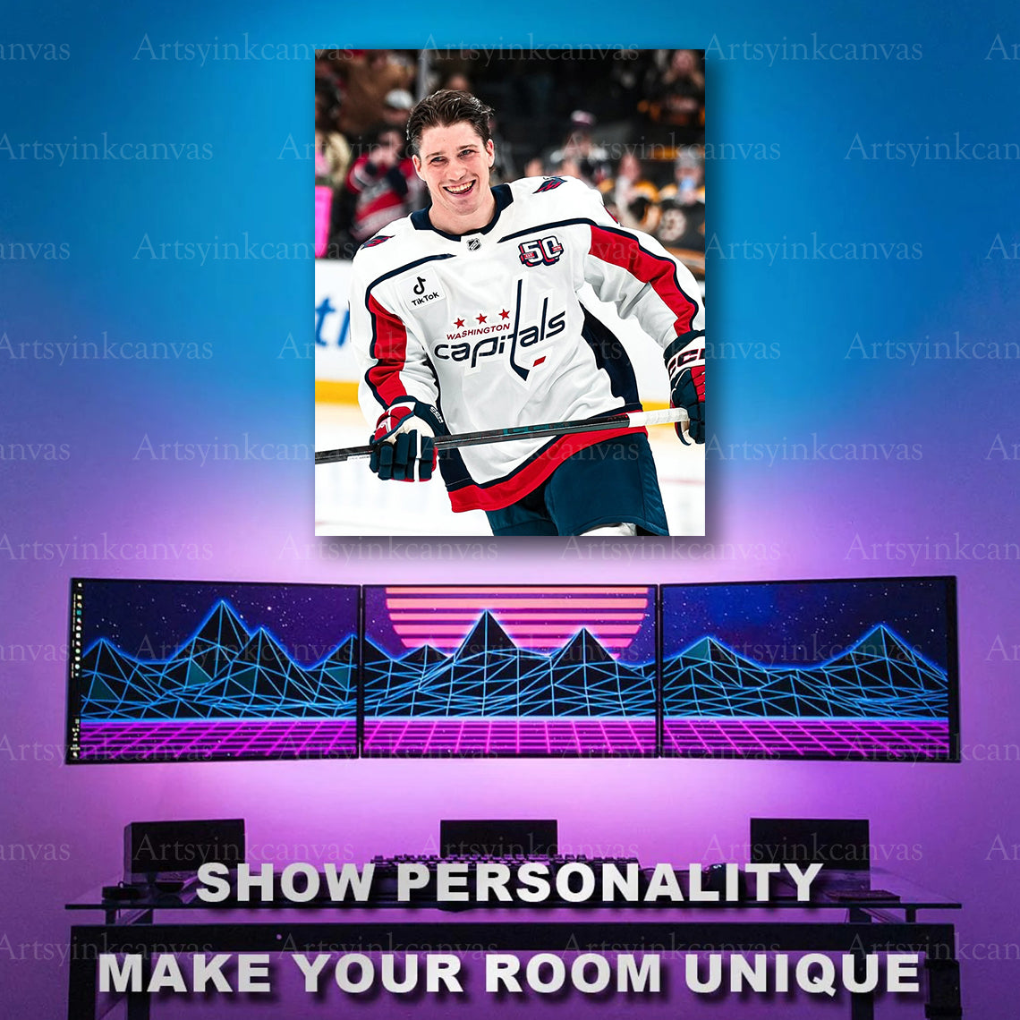 Ryan Leonard NHL rookie warmups artwork