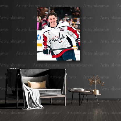 Ryan Leonard collector hockey canvas art