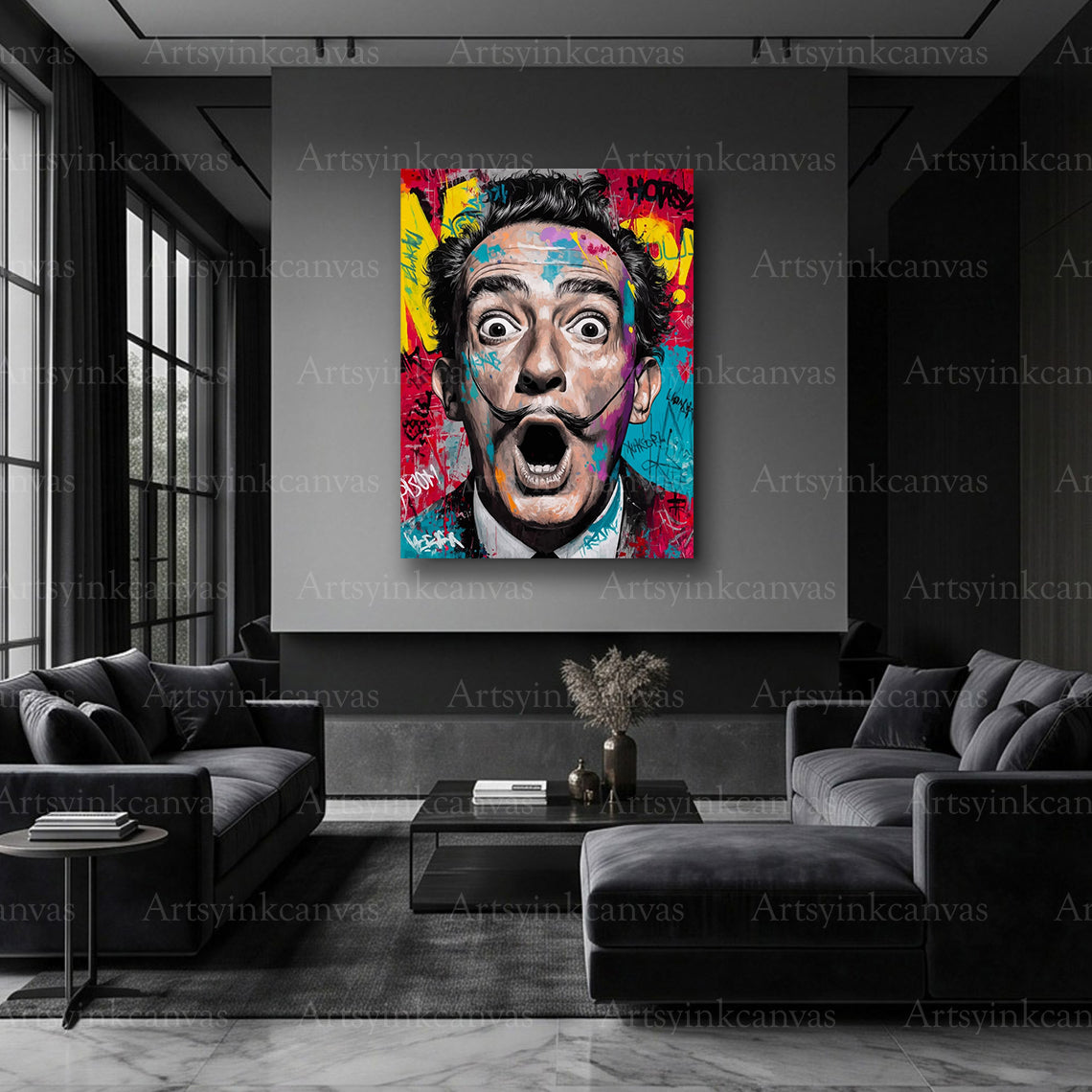 Salvador Dalí modern graffiti artwork