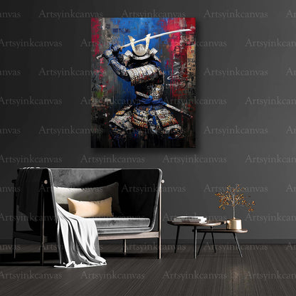 Samurai warrior collector wall art