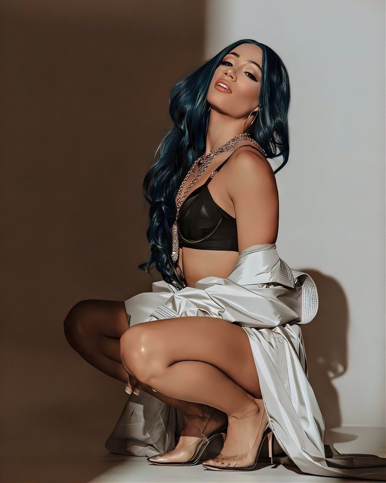 Sasha Banks Boss Era Legacy premium canvas wall art for wrestling fans, collectors, and modern sports entertainment décor.