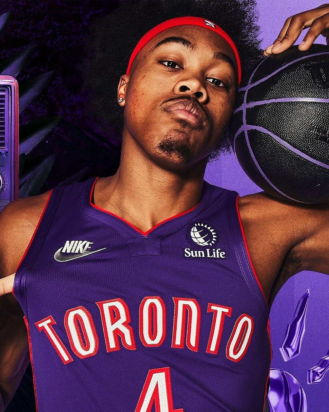 Scottie Barnes photoshoot Toronto Raptors canvas wall art