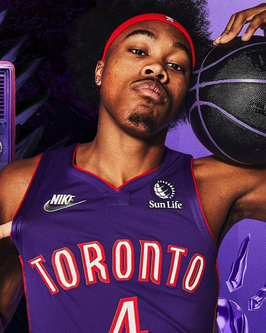 Scottie Barnes photoshoot Toronto Raptors canvas wall art