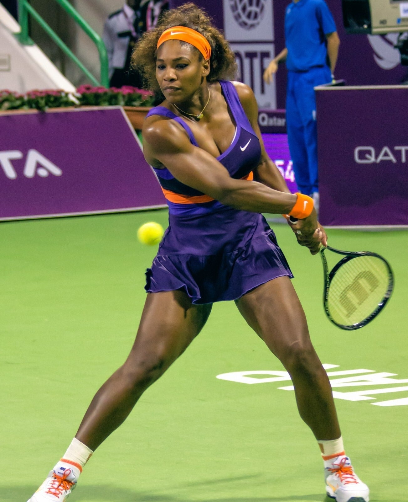 Serena Williams elite court champion canvas wall art