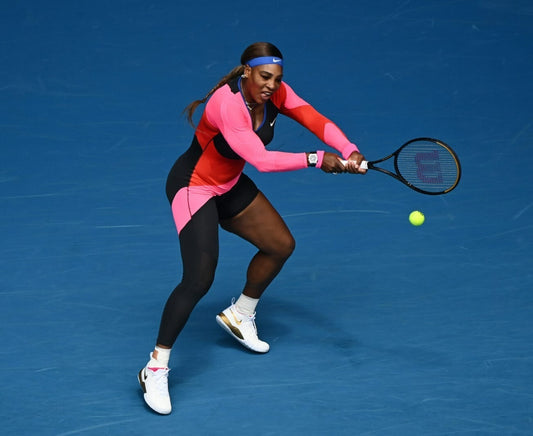 Serena Williams iconic tennis action canvas wall art