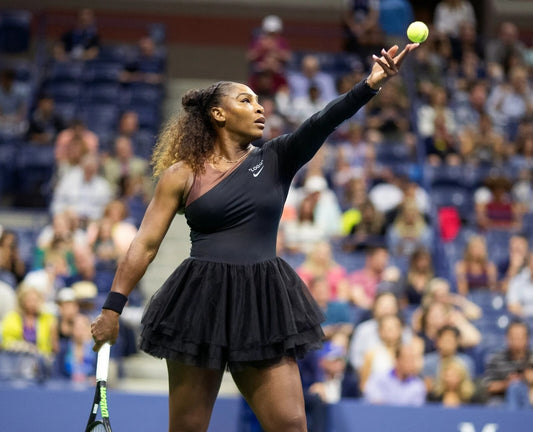 Serena Williams iconic tennis portrait canvas wall art