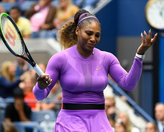 Serena Williams powerful serve canvas wall art