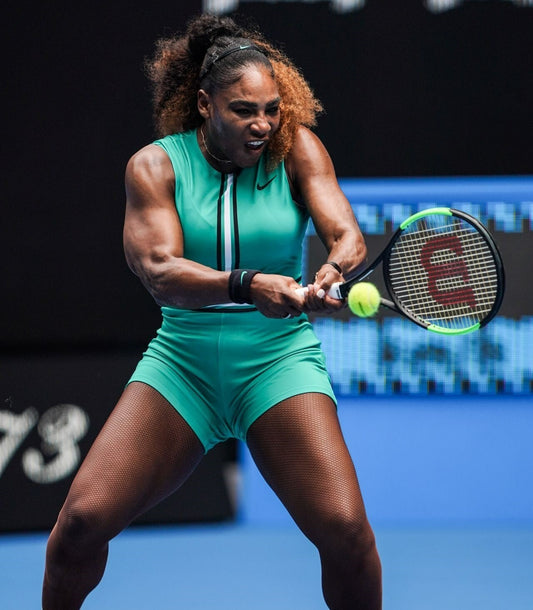 Serena Williams victory court portrait canvas wall art