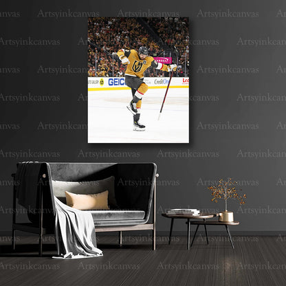 Golden Knights collector hockey canvas art