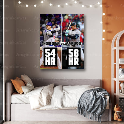 Premium baseball legends canvas art