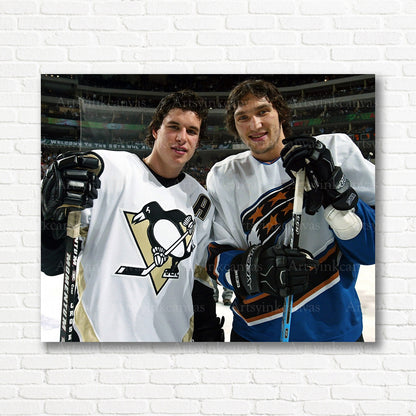 Sidney Crosby and Alex Ovechkin All-Star canvas print