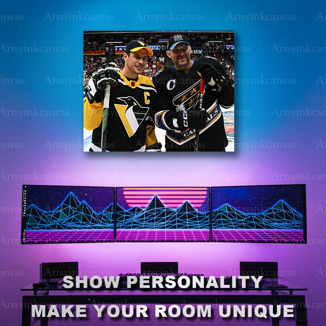 2023 NHL All-Star Game hockey artwork