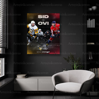 Crosby versus Ovechkin wall decor