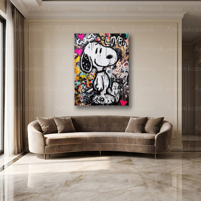Snoopy cartoon wall decor