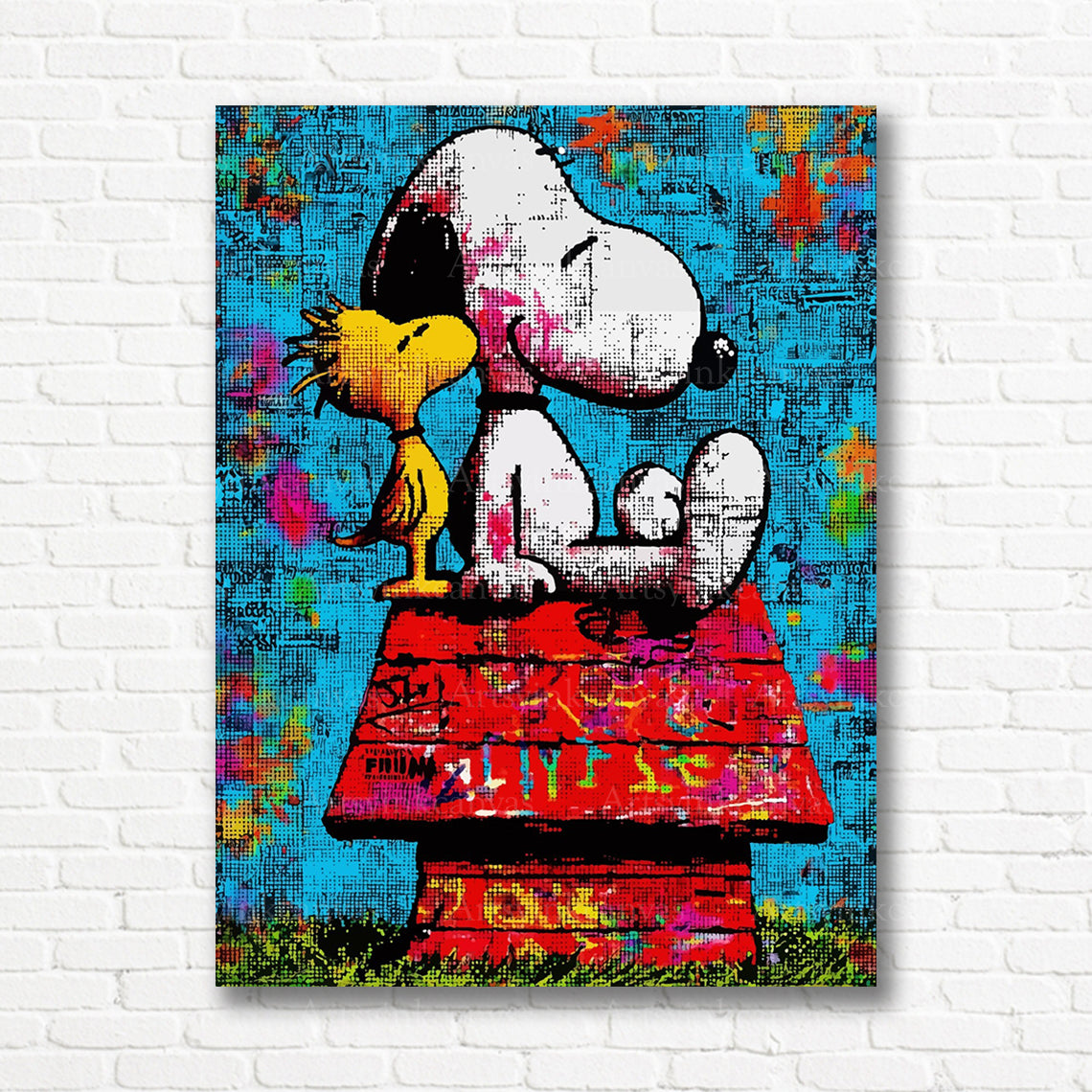 Snoopy Woodstock canvas print