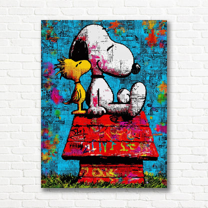 Snoopy Woodstock canvas print