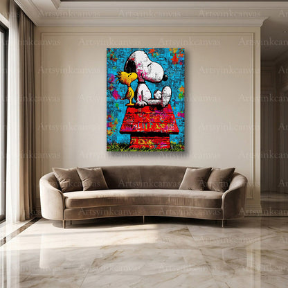 Snoopy and Woodstock Peanuts wall decor