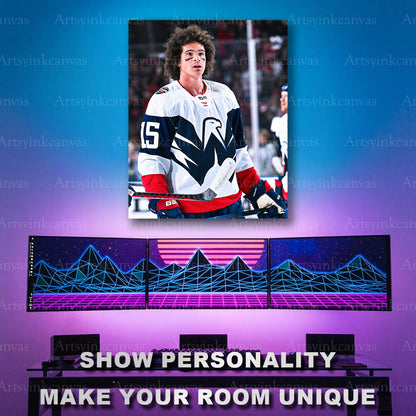 Sonny Milano outdoor NHL game artwork