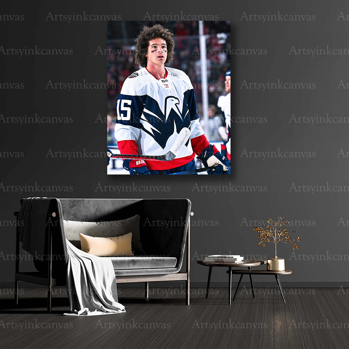 Sonny Milano collector hockey canvas art