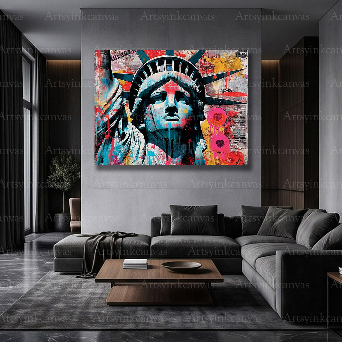New York City Statue of Liberty graffiti artwork