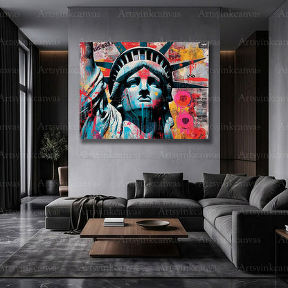 New York City Statue of Liberty graffiti artwork
