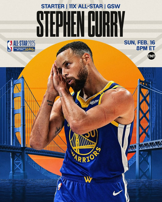 Stephen Curry 2025 Golden State Warriors canvas wall art